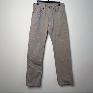 Levi 505 Men's Beige Straight-Leg Pants 32/32